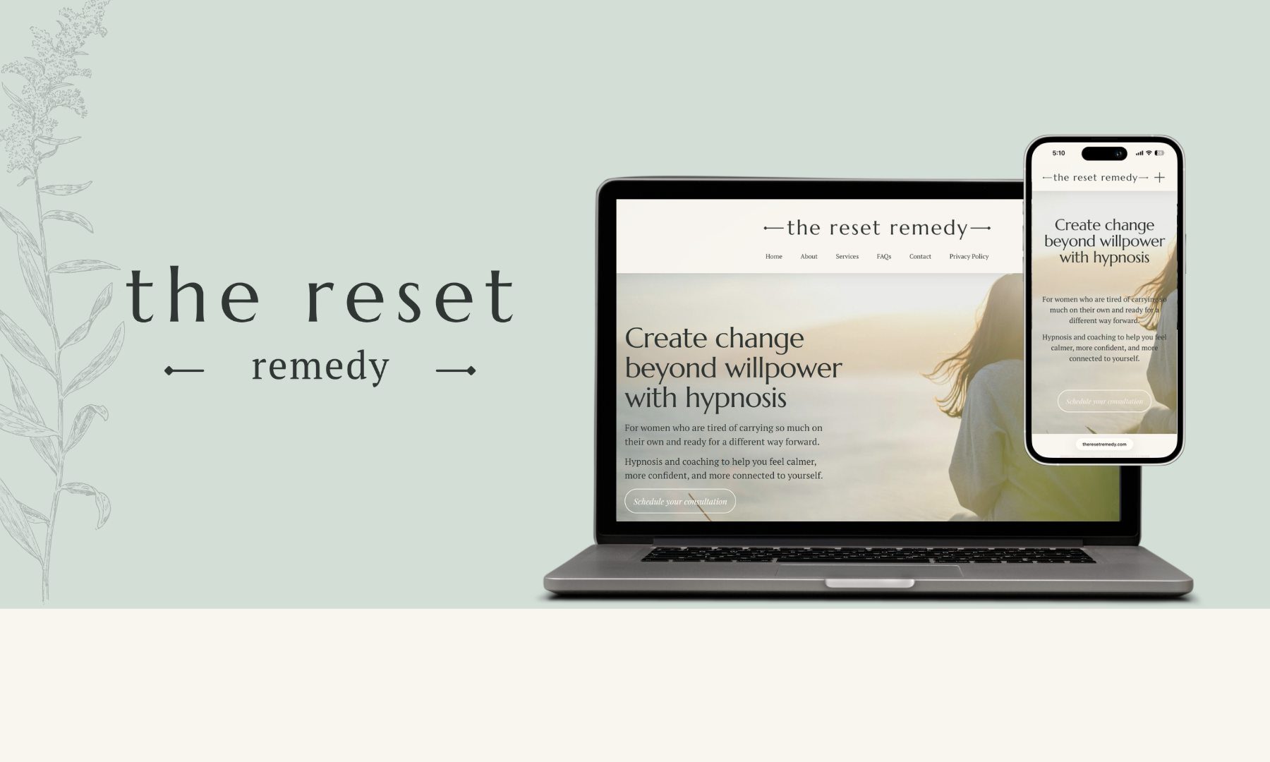 theresetremedy.com homepage promotional image.